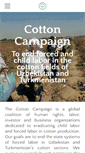Mobile Screenshot of cottoncampaign.org